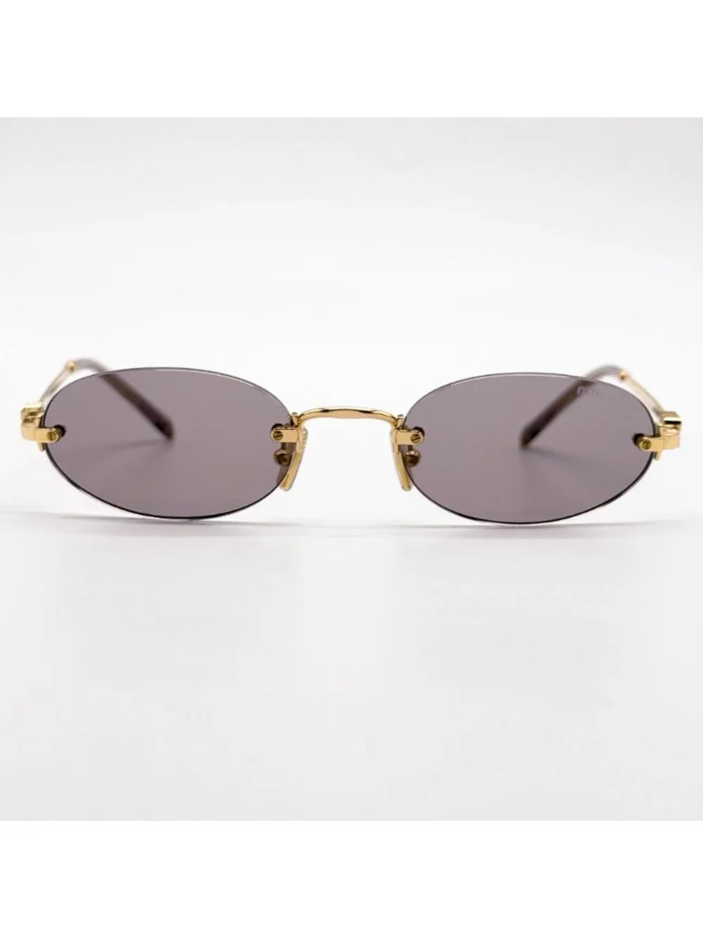 New Miu Miu MU A54S Sunglasses Oval Purple Gold MUA54S 5AK20I